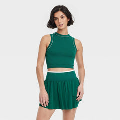 Women's Seamless Piped Muscle Tank Top - All In Motion™