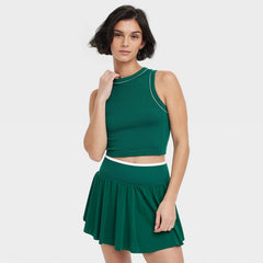 Women's Seamless Piped Muscle Tank Top - All In Motion™